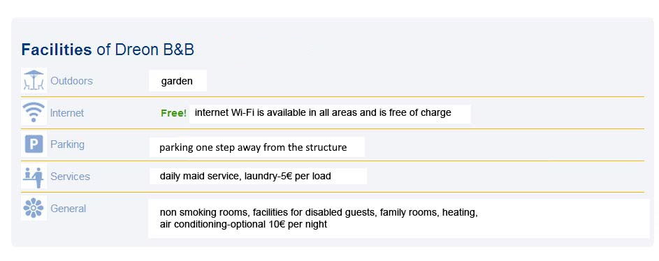 facilities